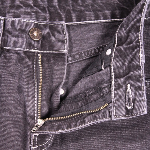 Ragged Jeans Black Wide Leg Denim Pants Size 28 - Picture 5 of 9